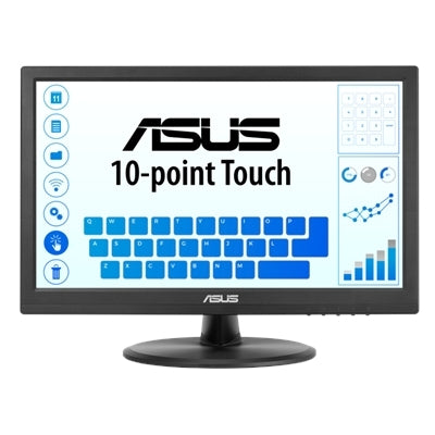 ASUS - VT168HR 16" Class LCD Touchscreen Monitor - 16:9 - 5 Ms - 15.6" Viewable - Projected Capacitive - 1366 X 768 - WXGA - Black