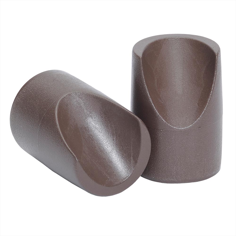 NPS® Chair V-Tip Caps, Pack of 100, Frame Color: Brown