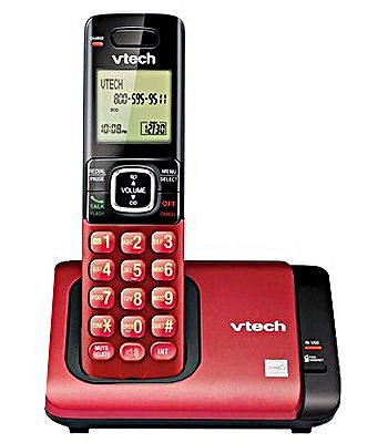 Vtech Cordless Phone Speaker Caller ID-Red