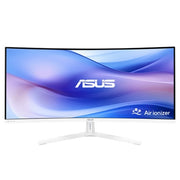ASUS - VU34WCIP-W 34" Class UW-QHD Curved Screen LED Monitor - 21:9 - 34" Viewable - Vertical Alignment (VA) - LED - 95% DCI-P3