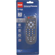 RCR503BE RCA 3-Device Universal Black Remote Control
