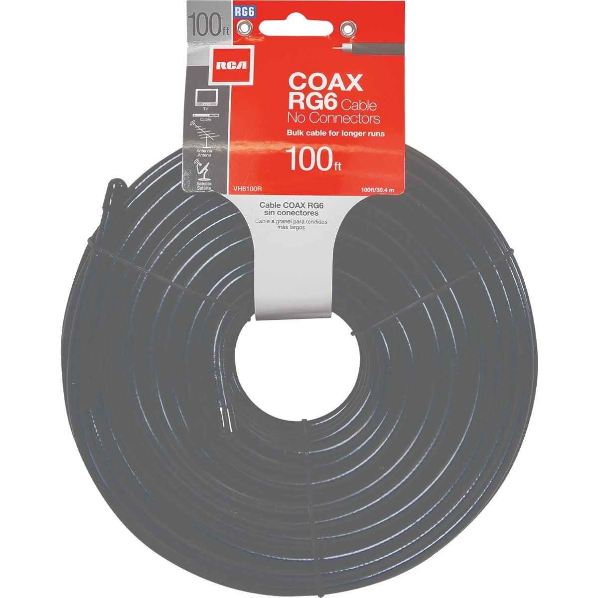 RCA 100 Ft. Black RG6 Coaxial Cable