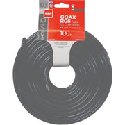 RCA 100 Ft. Black RG6 Coaxial Cable