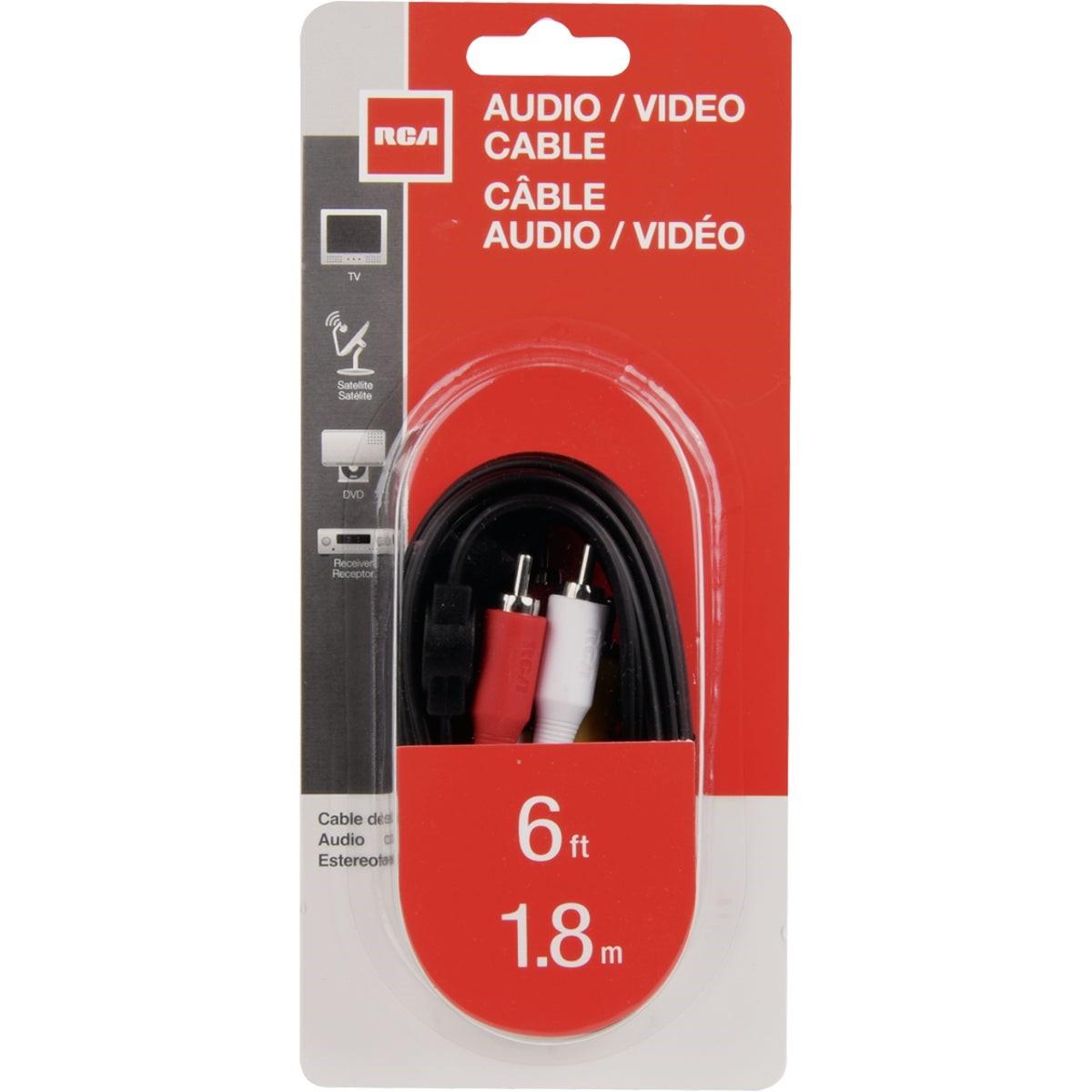 RCA 6 Ft. Black Audio/Video Dubbing Cable