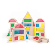 Guidecraft Rainbow Blocks 30 Pc Set