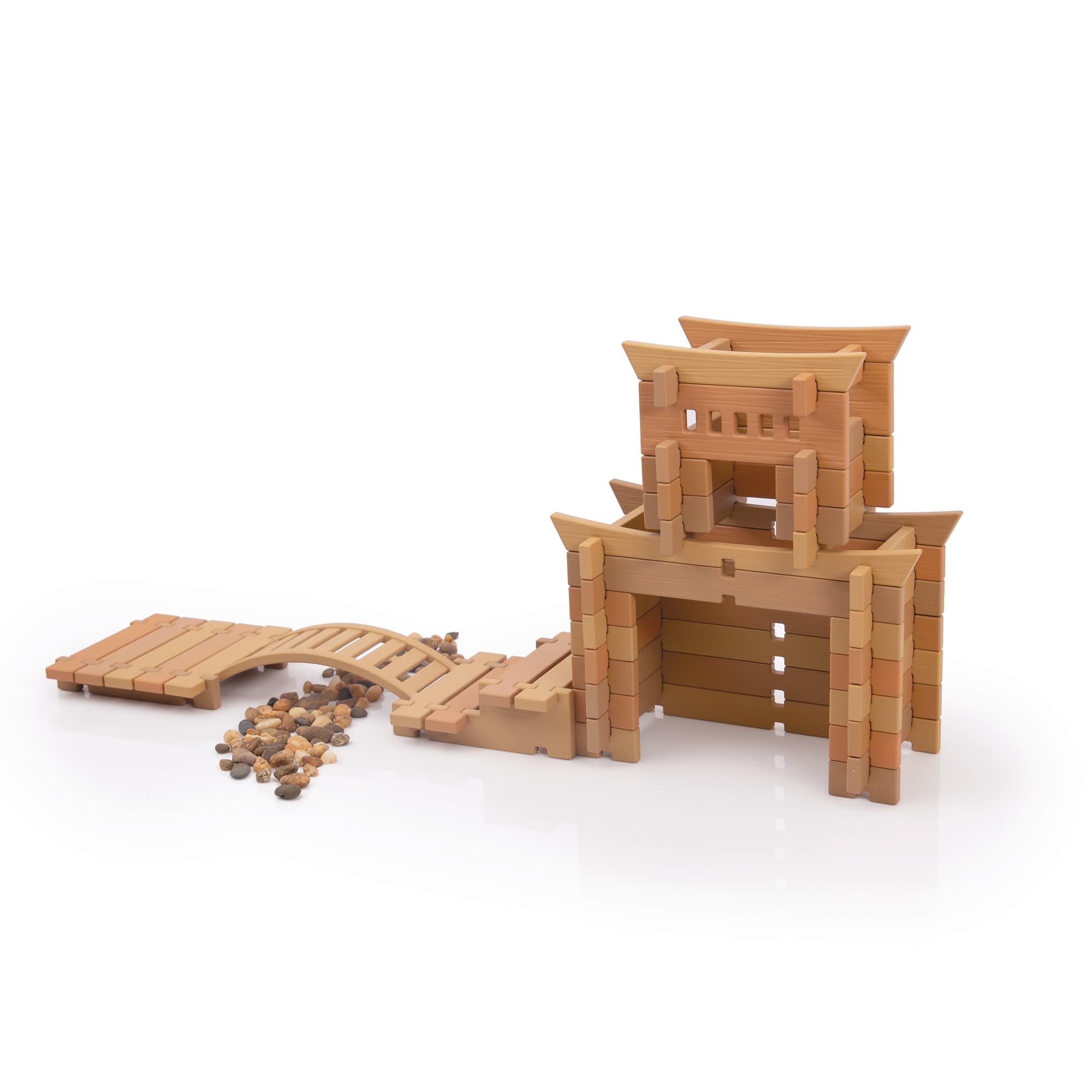 Guidecraft Tabletop Notch Blocks - Eastern 87 Pc. Set