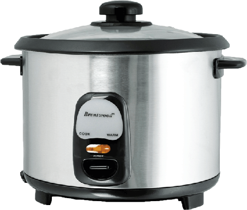 Brentwood TS-20 10-Cup (1.8 Liter) Stainless Steel Rice Cooker