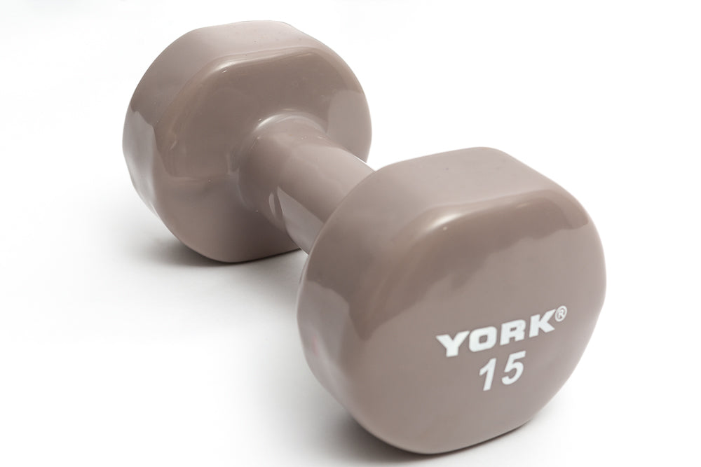 15 LB Vinyl Fitbell - Grey