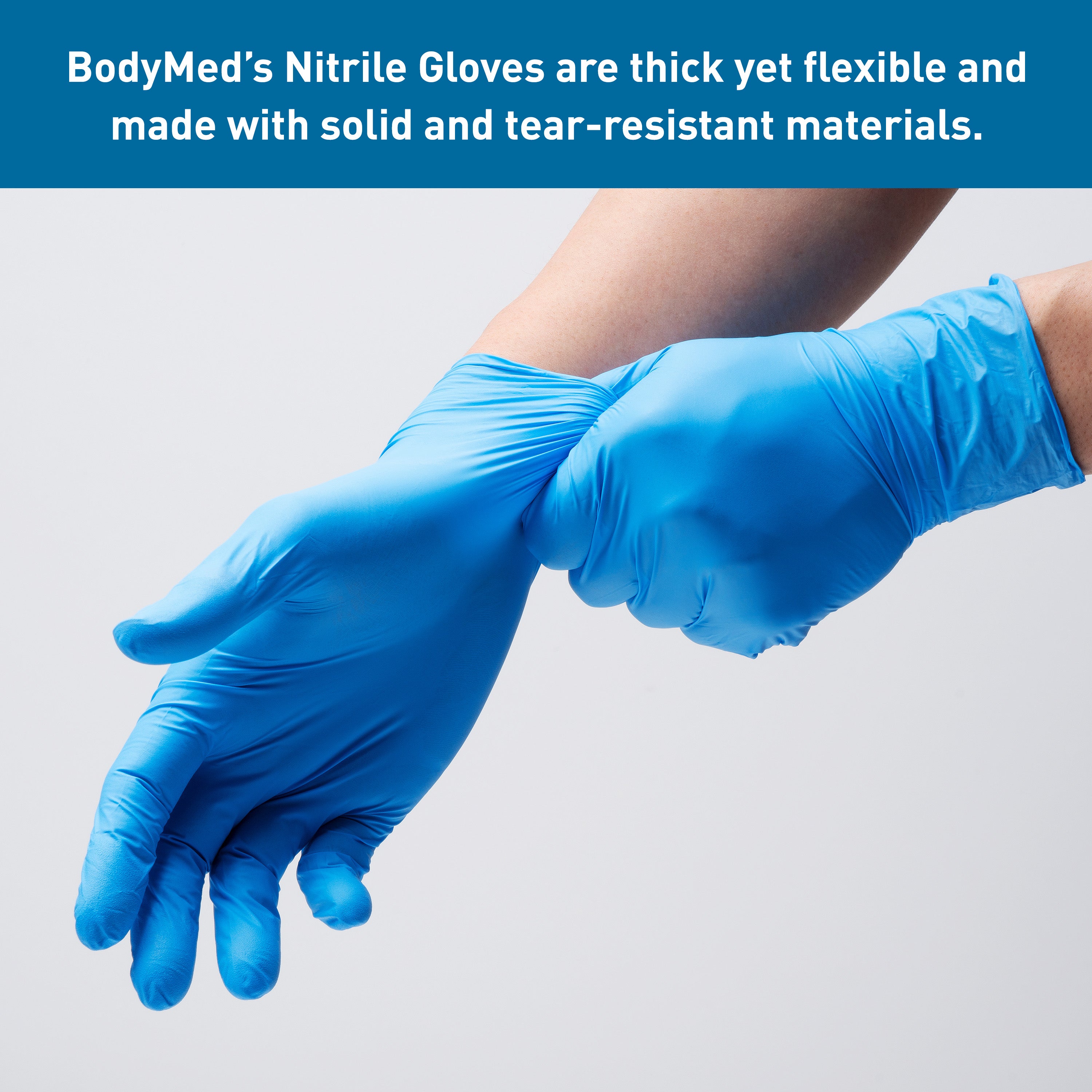 Nitrile Pf Blue Exam Glove 100Ct, Medium