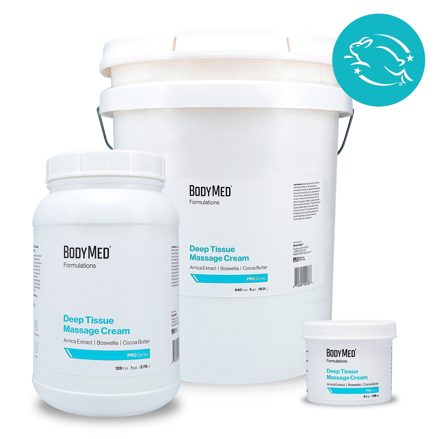 Bodymed Deep Tissue Therapy Massage Cream 128Oz Jar