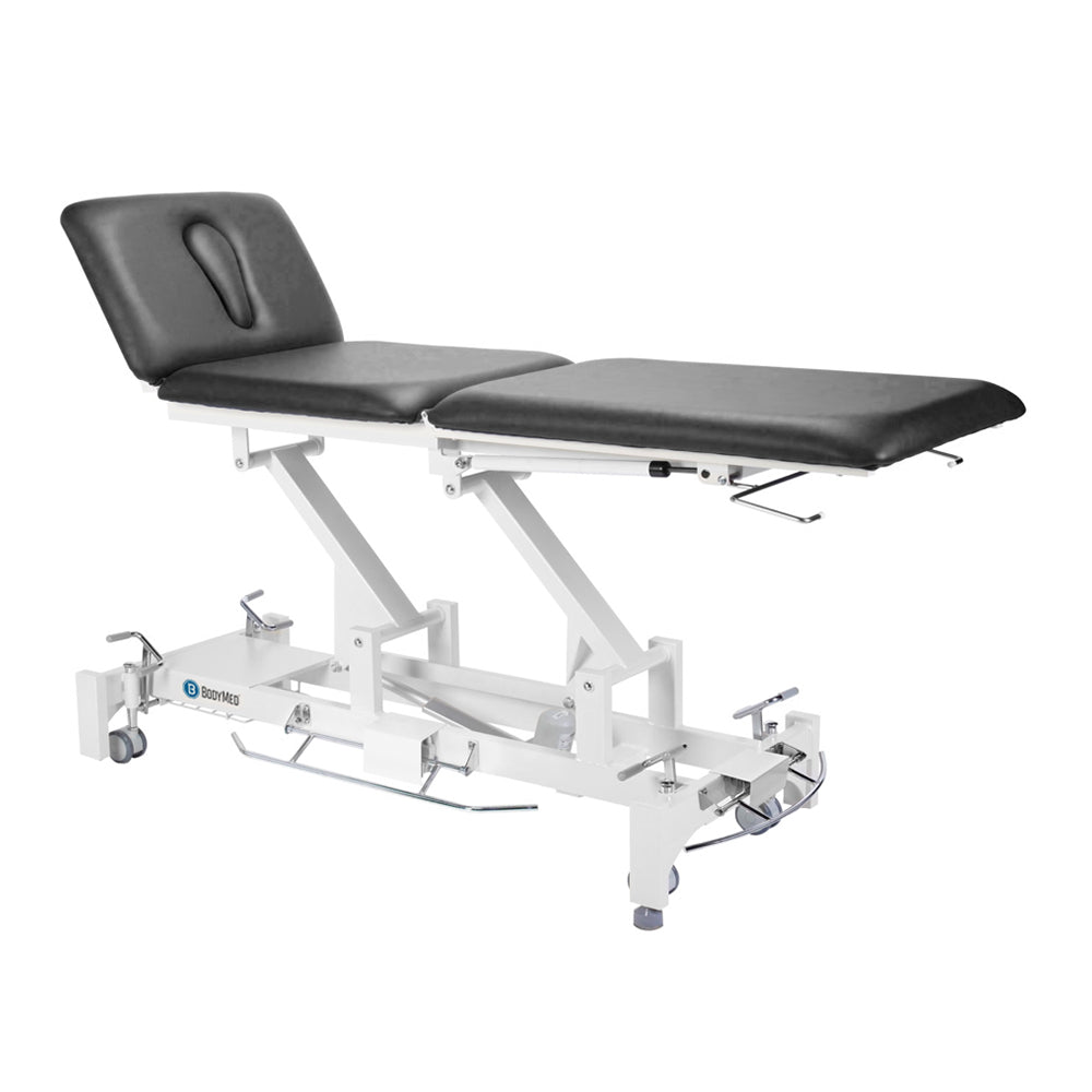 Bodymed Hi-Lo Treatment Table, With 3 Sections, Black Color