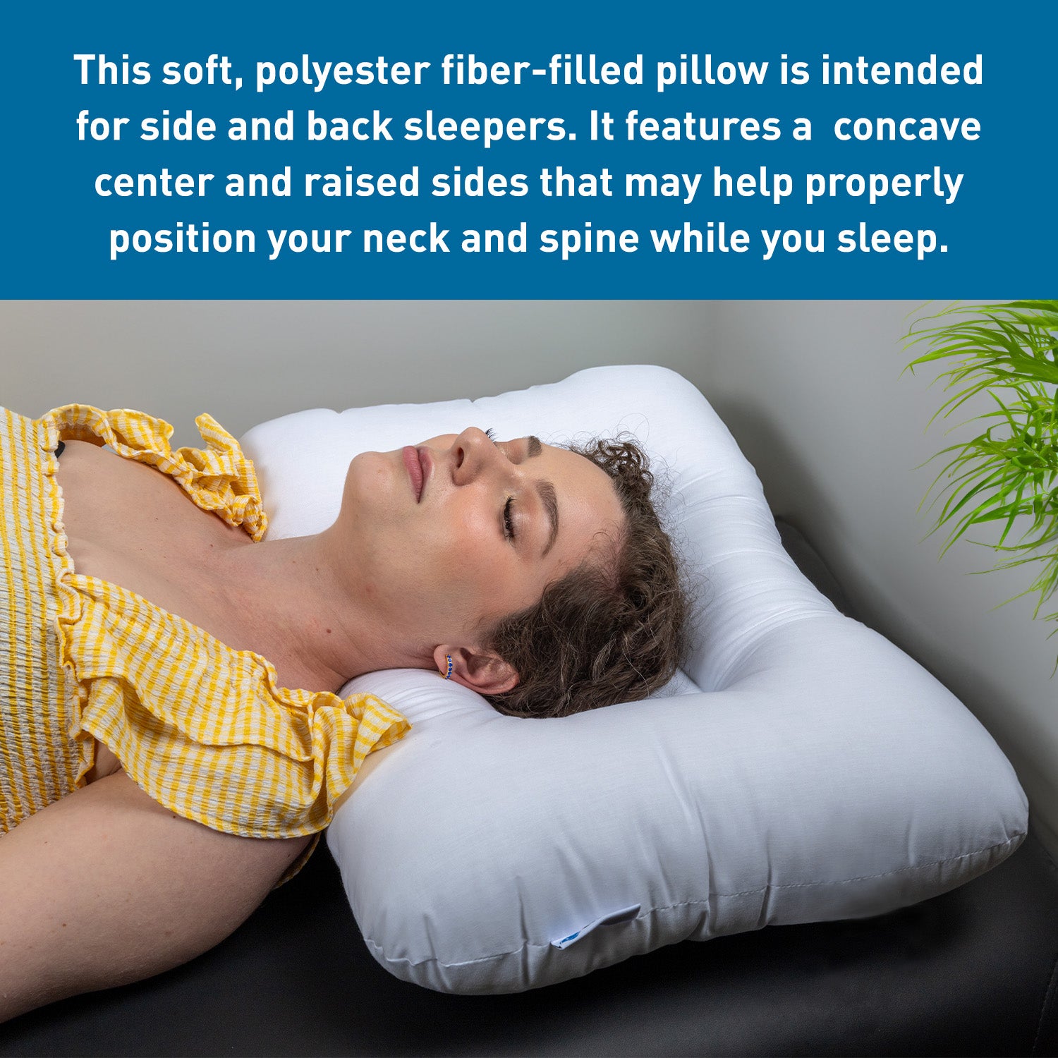 Body Sport Cervical Support Pillow, 24" X 16", Polyester Fiber Fill