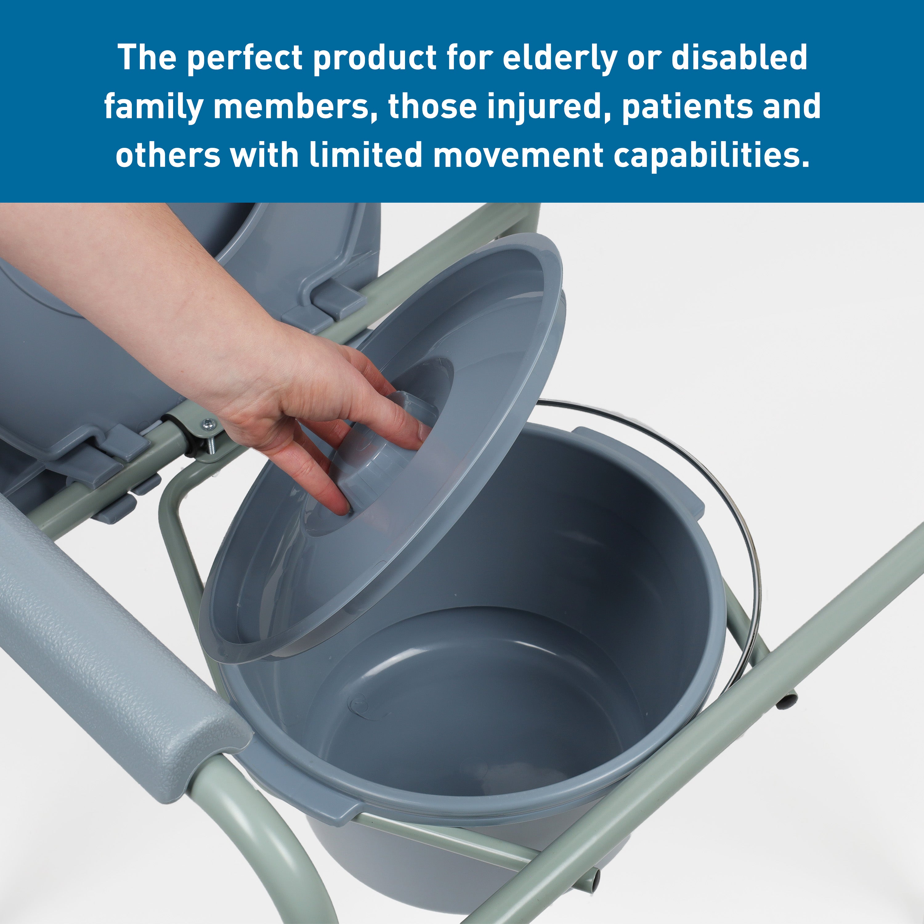 Bodymed Folding Steel 3-In-1 Commode
