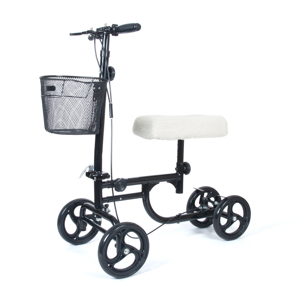 Bodymed Knee Walker With Dual Brake Basket And Knee Pad Cover