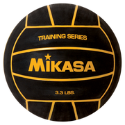 Water Polo, Training Series - Heavyweight 3.3 Lbs, Size 5, Black With Yellow Stripes