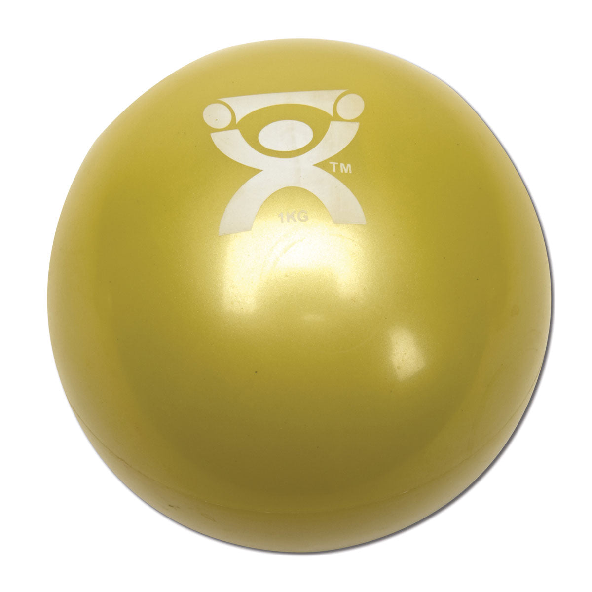 Cando Plyometric Weighted Ball, yellow, 2.2 lbs | Alternative to dumbbells