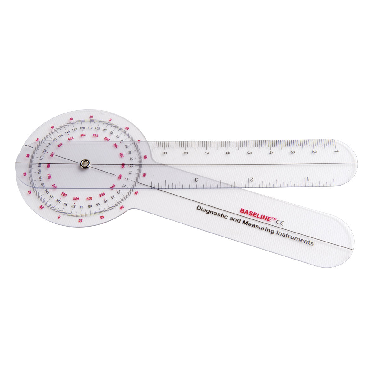 Baseline Plastic 360º ISOM Goniometer 8"