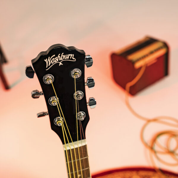 Washburn WA90CEVSB Dreadnought Acoustic Electric Guitar, Tobacco Burst