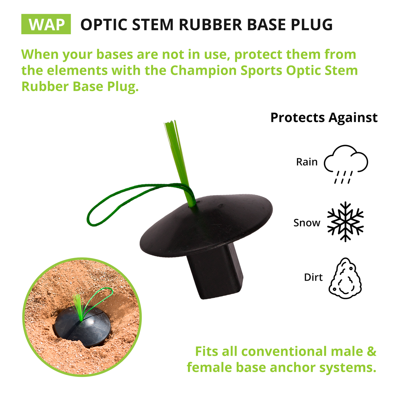 Rubber Base Plug