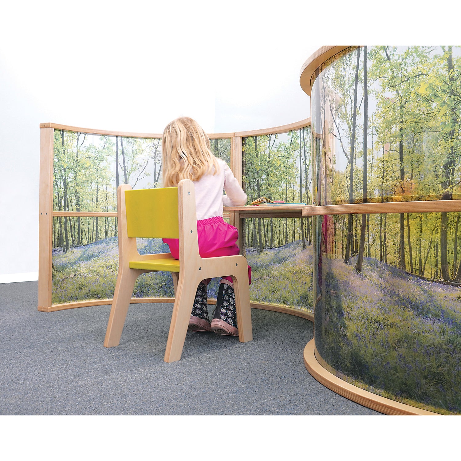 Nature View Curved Divider Panel 36" Height