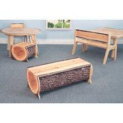 Nature View Live Edge Log Bench 12" Height