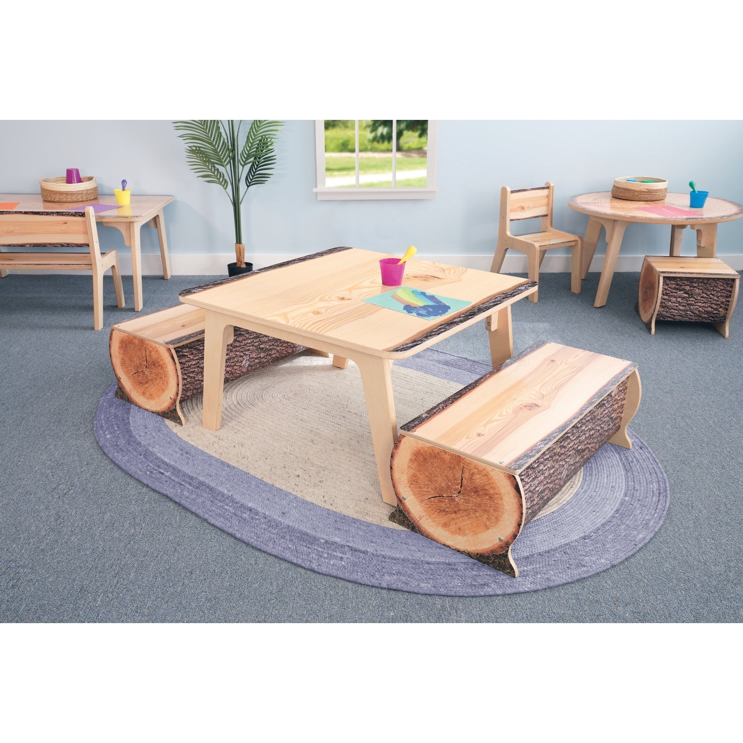 Nature View Live Edge Log Bench 12" Height
