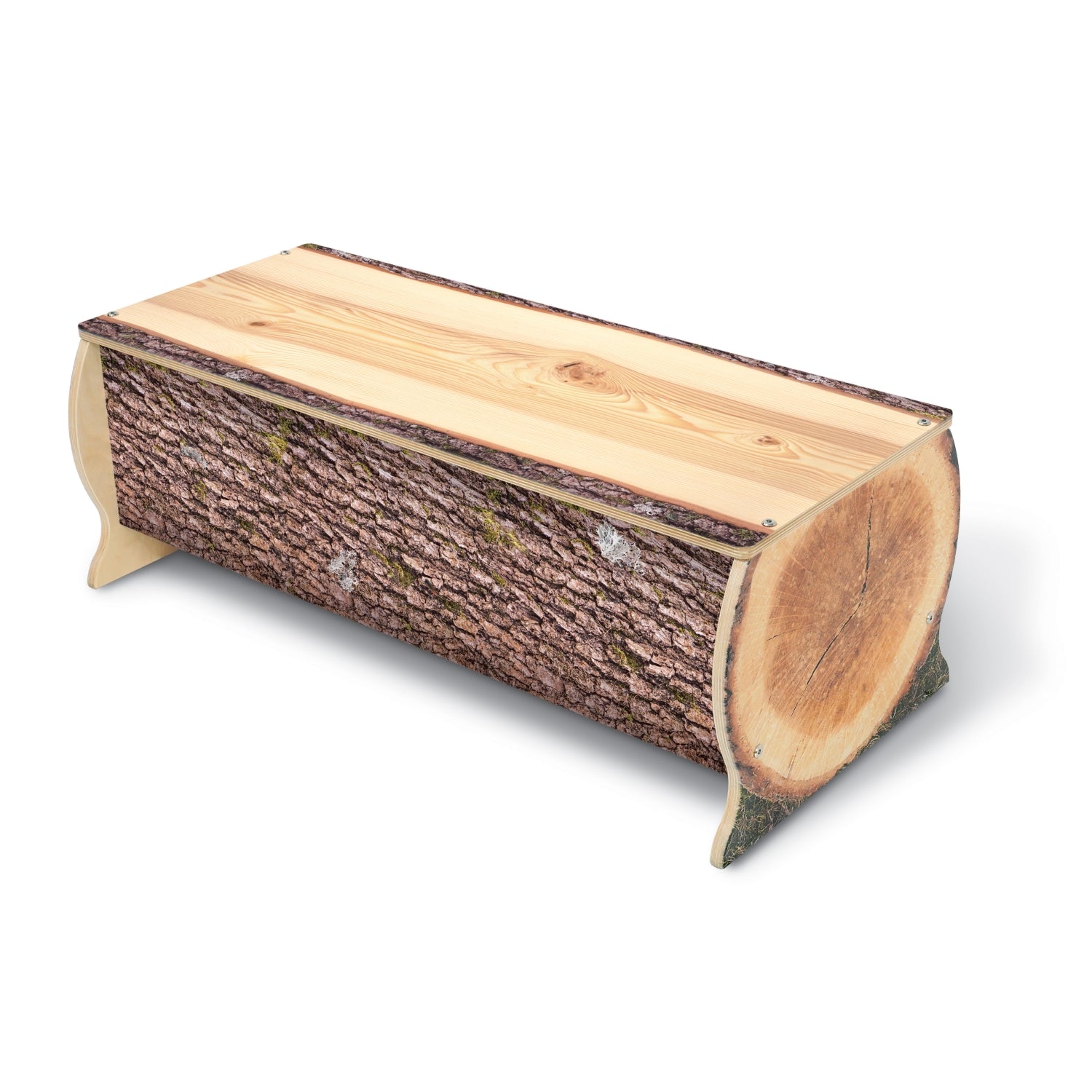 Nature View Live Edge Log Bench 12" Height