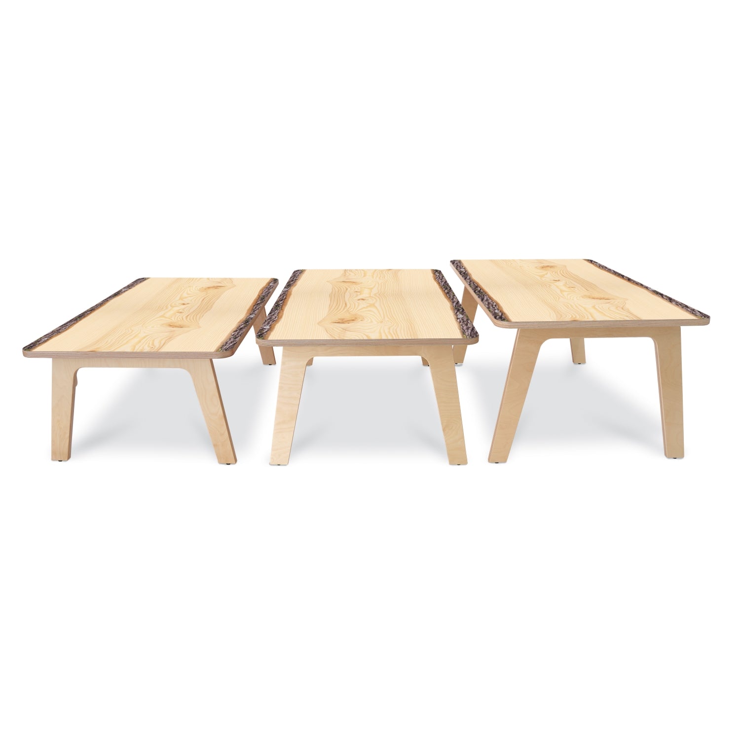 Nature View Live Edge Rectangle Table 20" Height