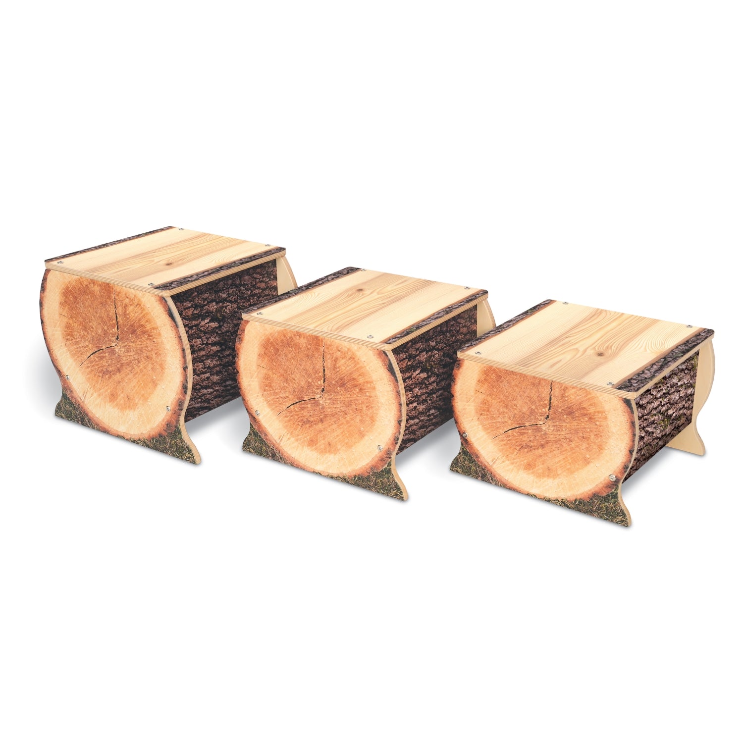 Nature View Live Edge Sm. Log Bench 12" Height