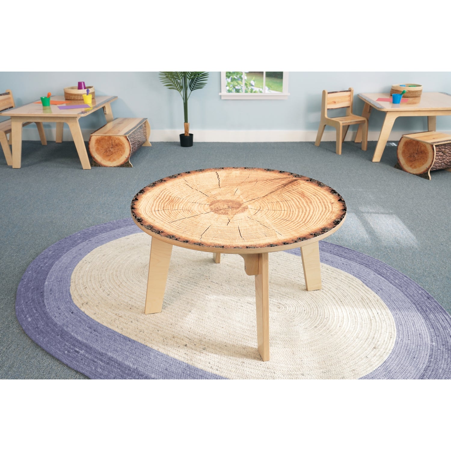 Nature View Live Edge Round Table 20" Height