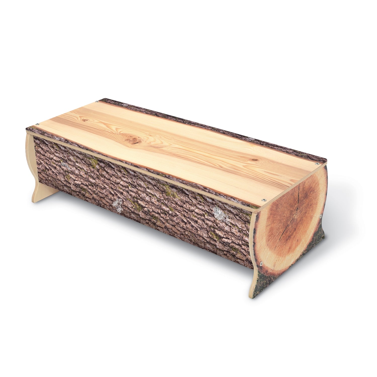 Nature View Live Edge Log Bench 10" Height
