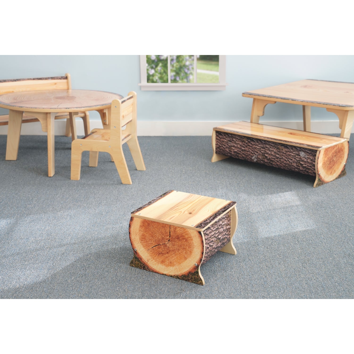 Nature View Live Edge Sm. Log Bench 10" Height