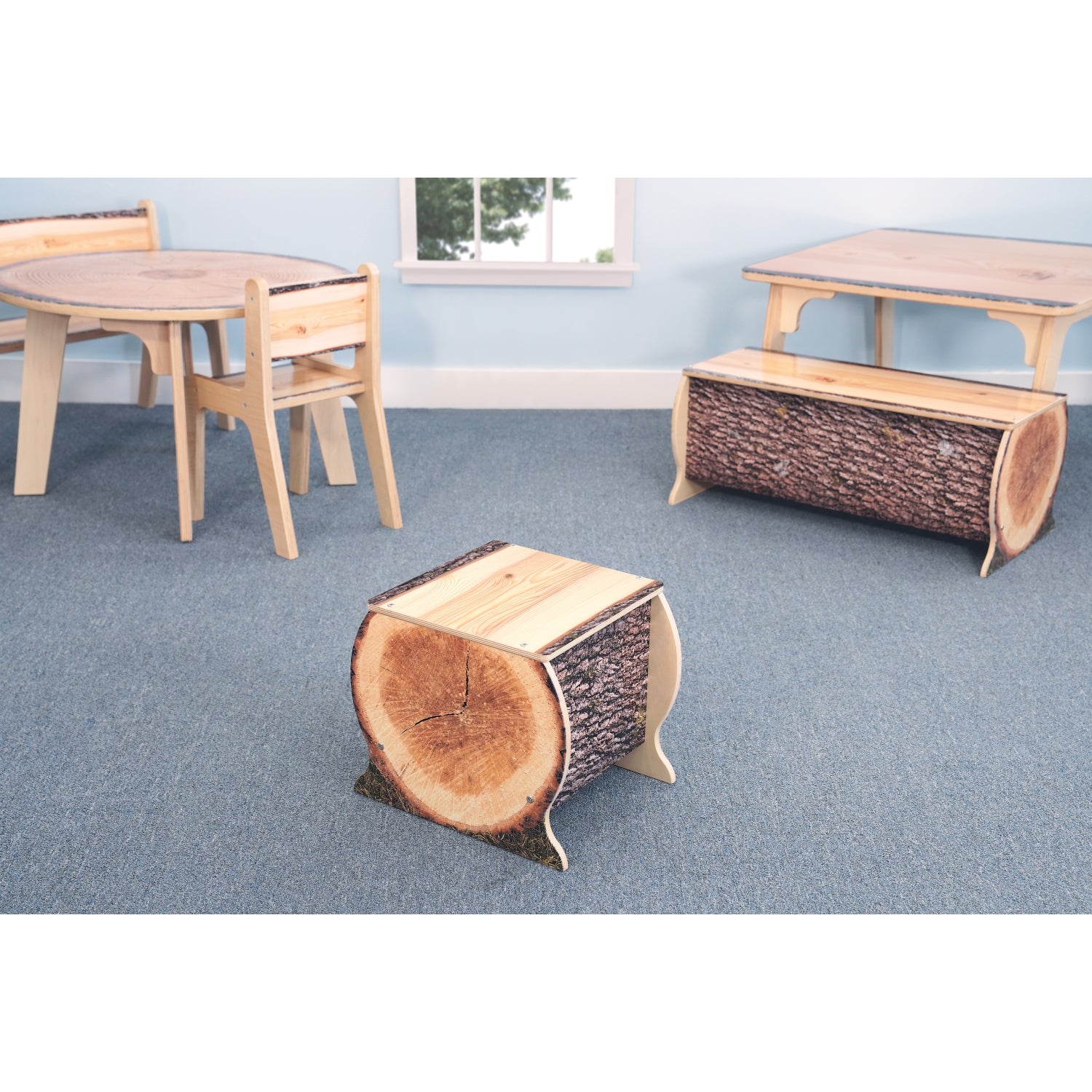 Nature View Live Edge Sm. Log Bench 14" Height