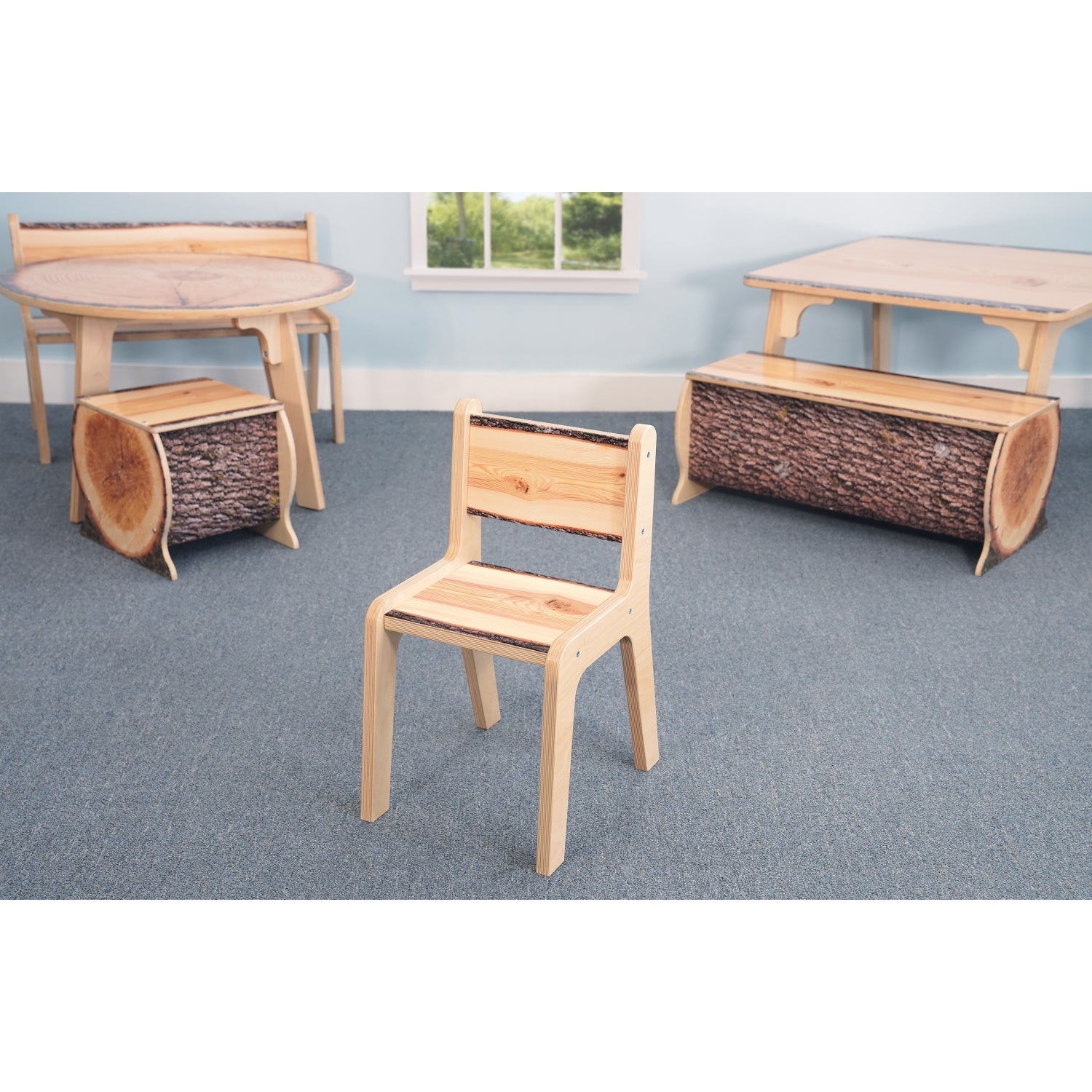 Nature View Live Edge Chair 14" Height