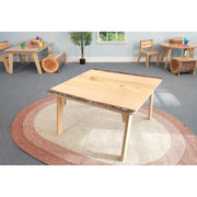Nature View Live Edge Square Table 18" Height