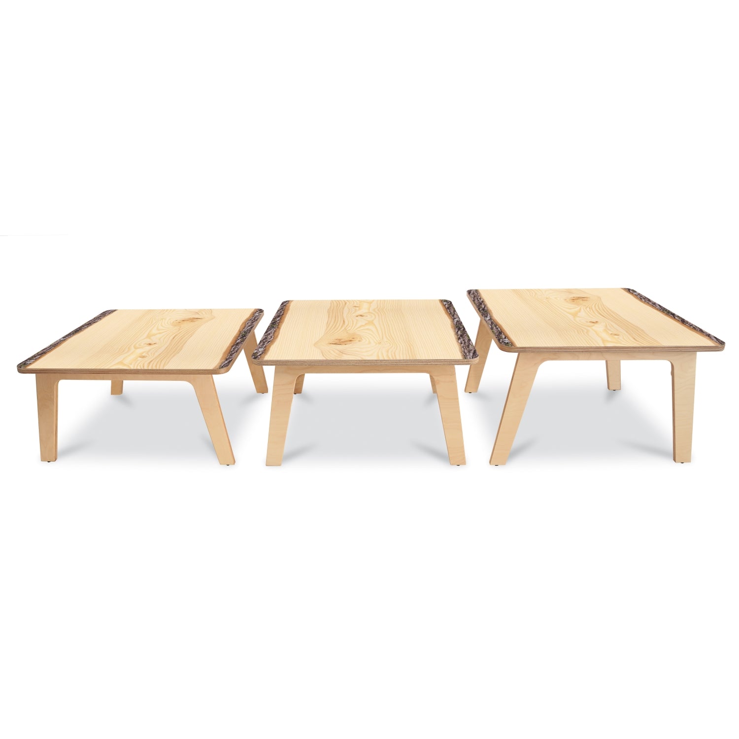 Nature View Live Edge Square Table 18" Height