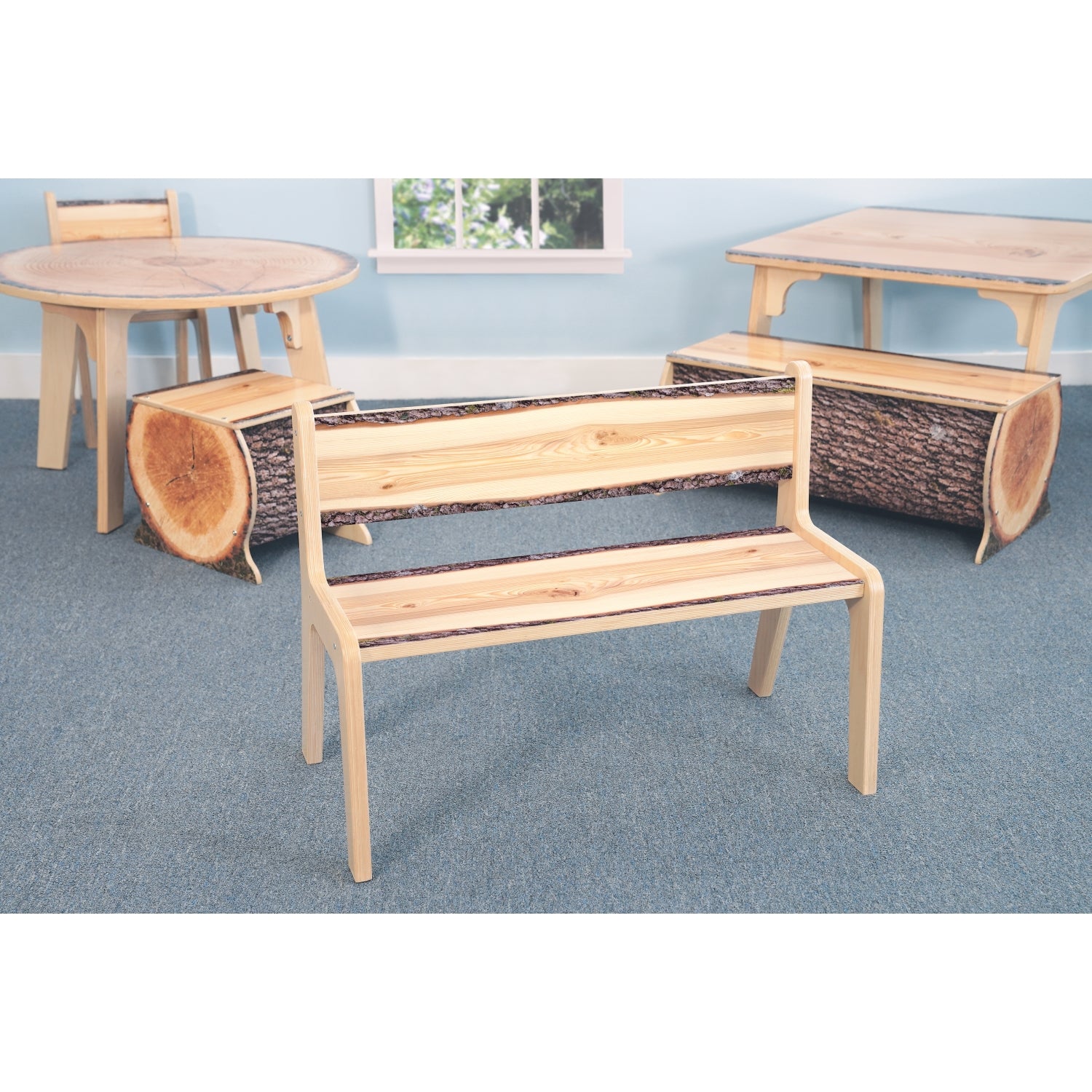 Nature View Live Edge Bench 14" Height