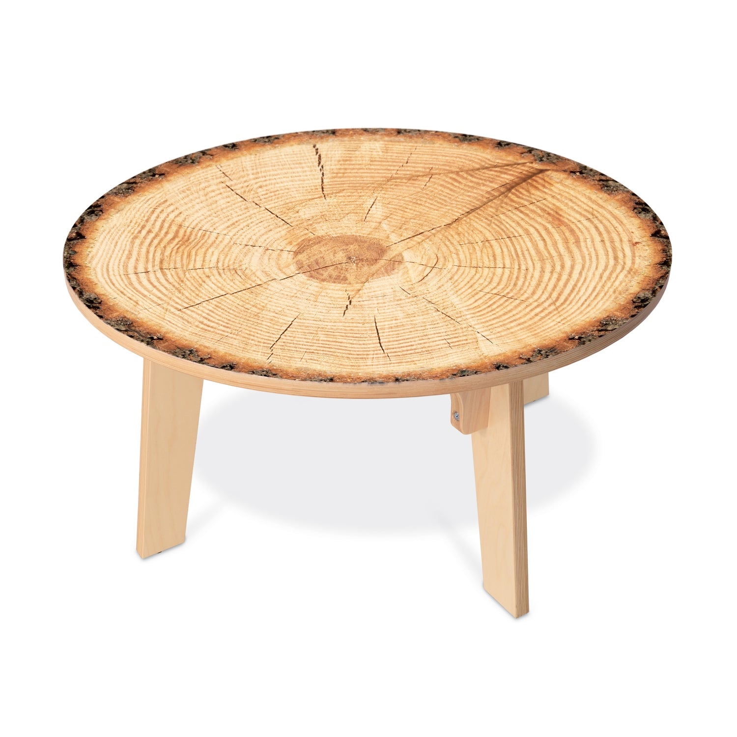 Nature View Live Edge Round Table 18" Height