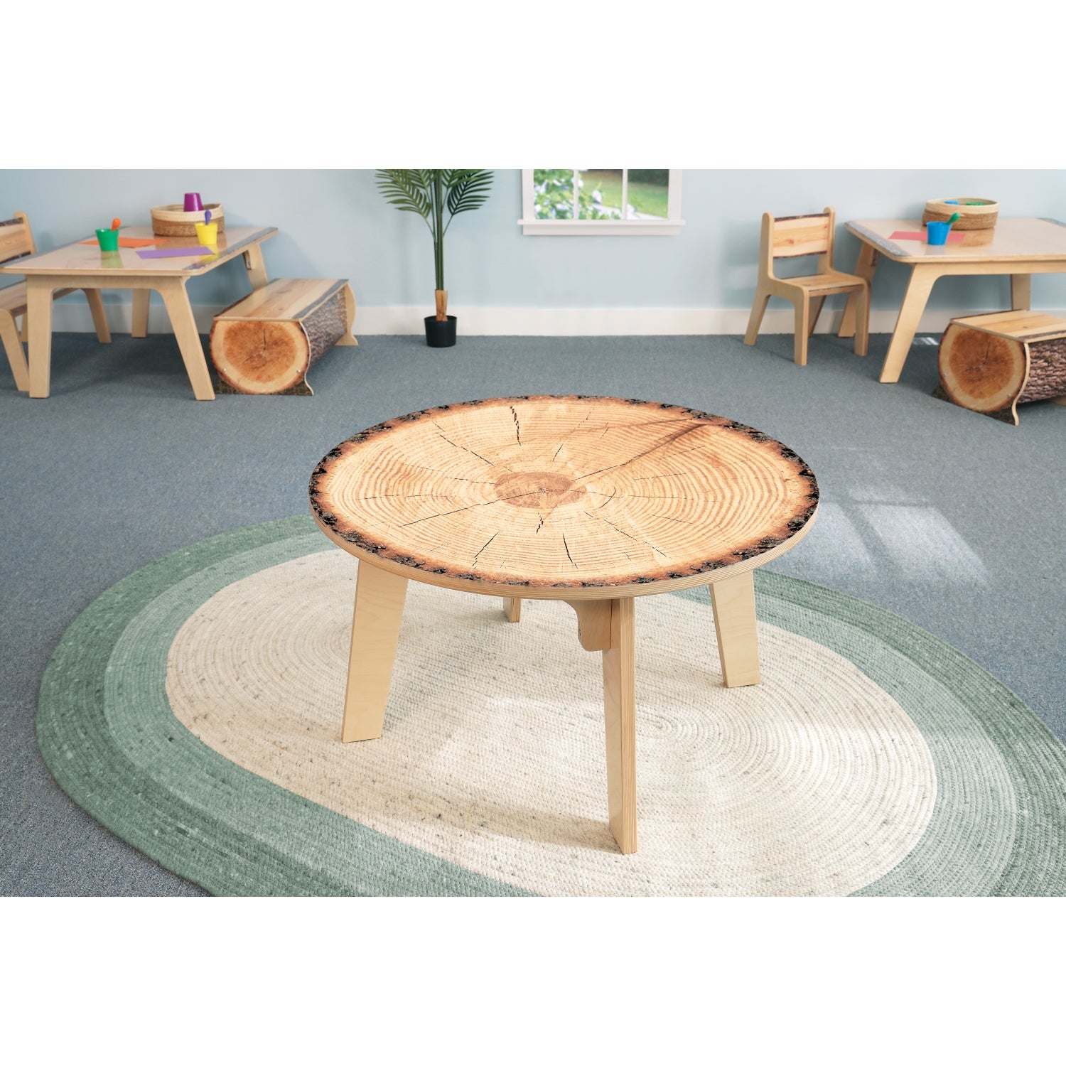 Nature View Live Edge Round Table 22" Height
