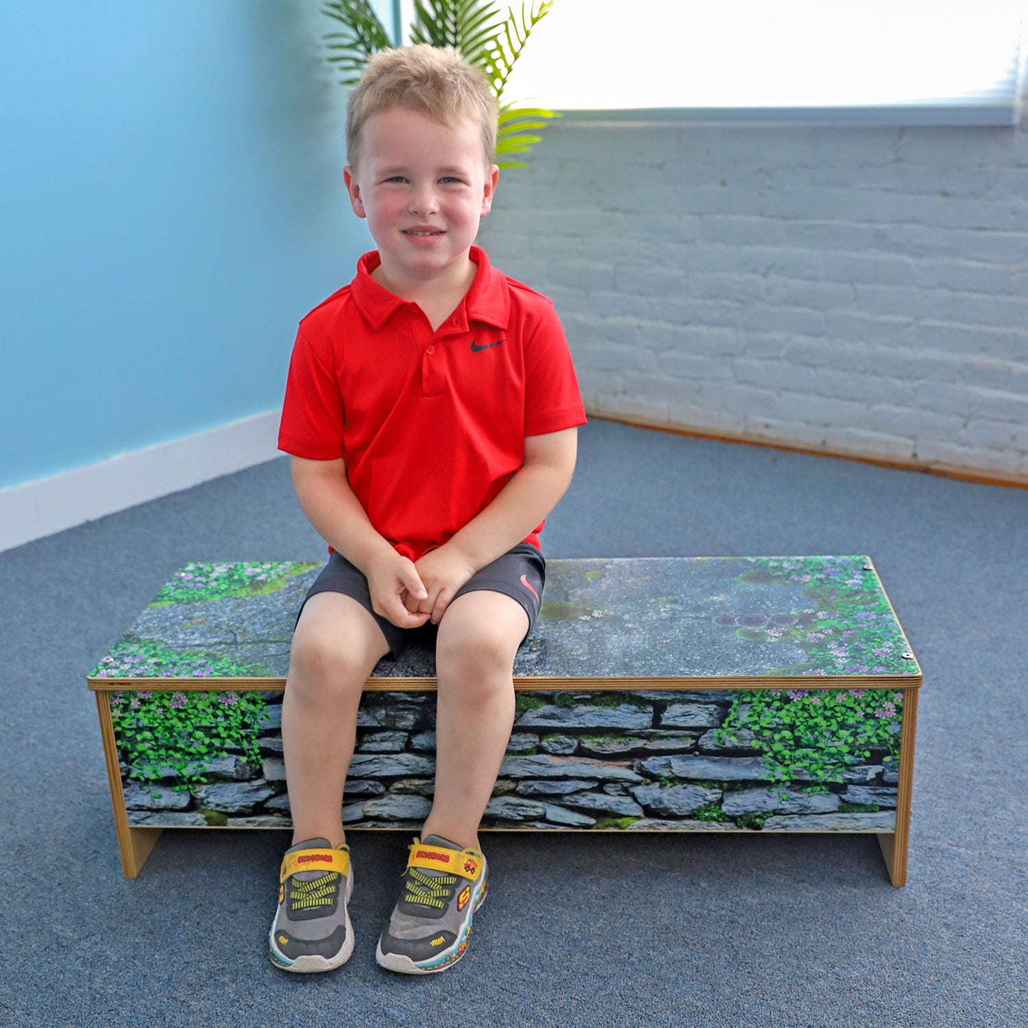 Nature View Stone Wall Bench 10" Height