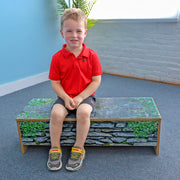 Nature View Stone Wall Bench 10" Height