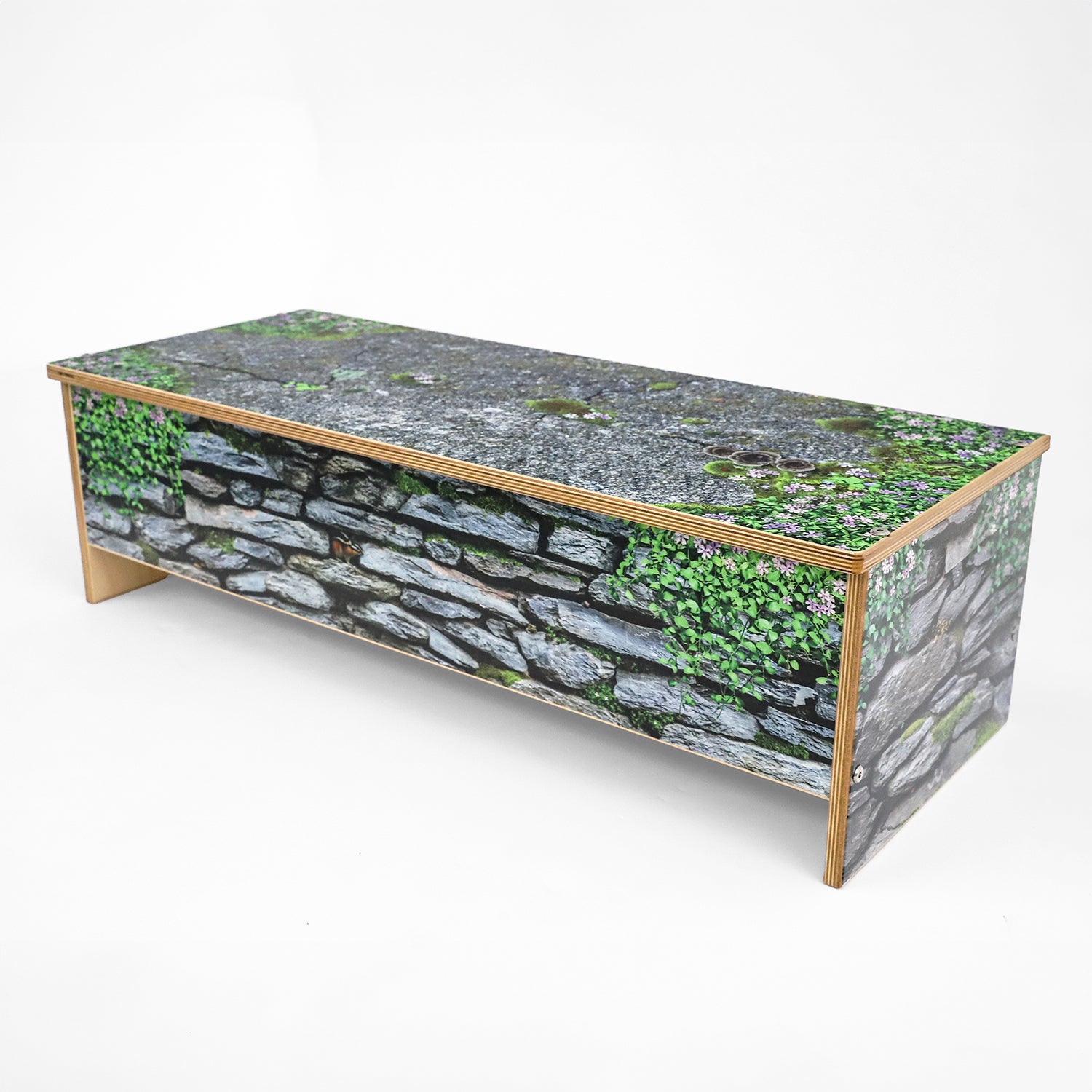 Nature View Stone Wall Bench 10" Height