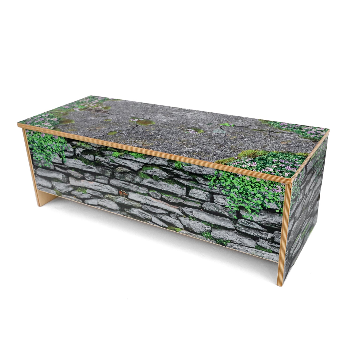 Nature View Stone Wall Bench 12" Height