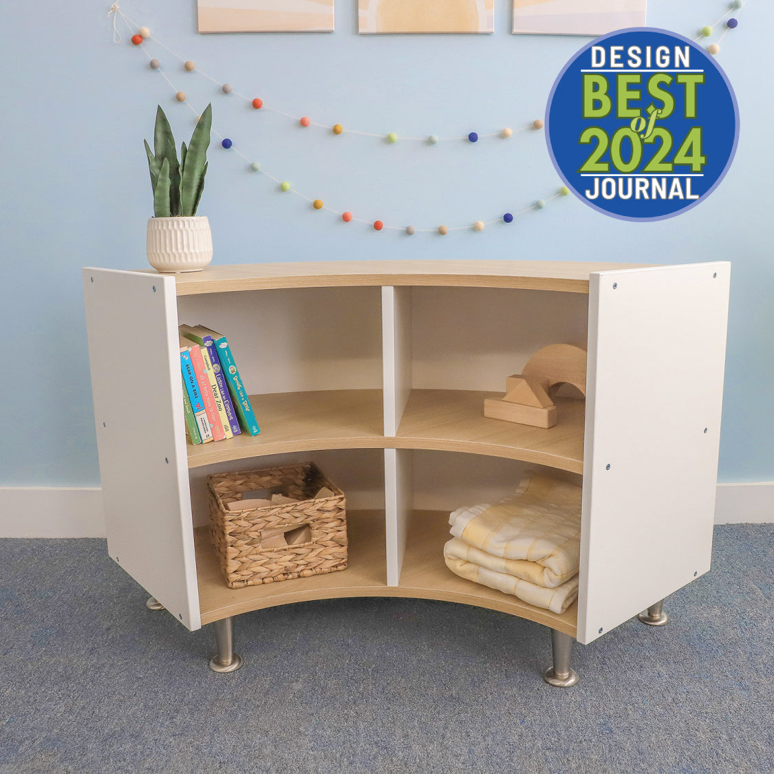 elevatED™ Curve Out Storage Cabinet 27" Height