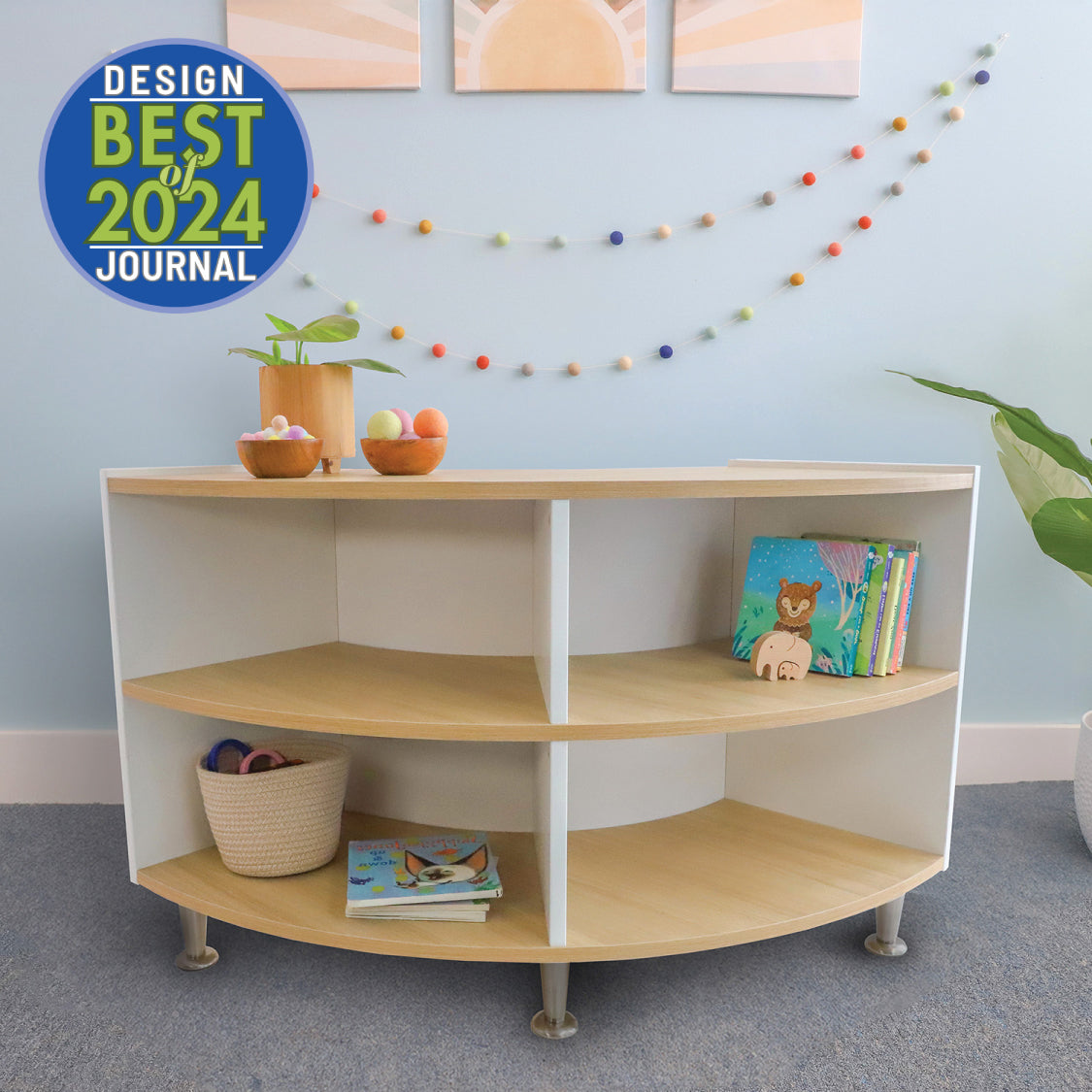 elevatED™ Curve In Storage Cabinet 27" Height