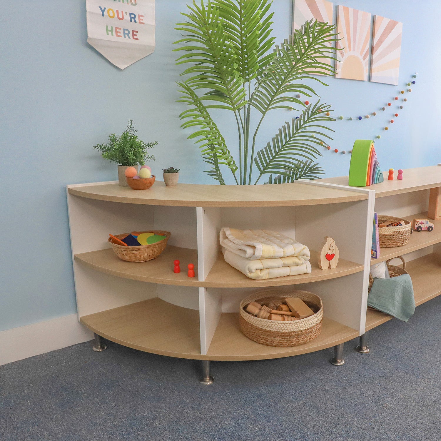 elevatED™ Curve In Storage Cabinet 27" Height