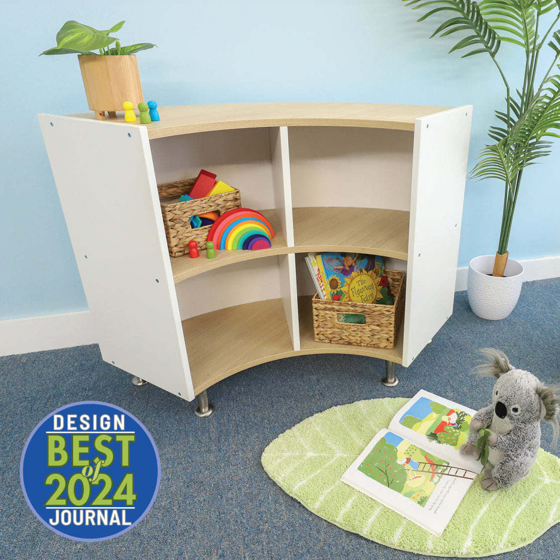 elevatED™ Curve Out Storage Cabinet 33" Height