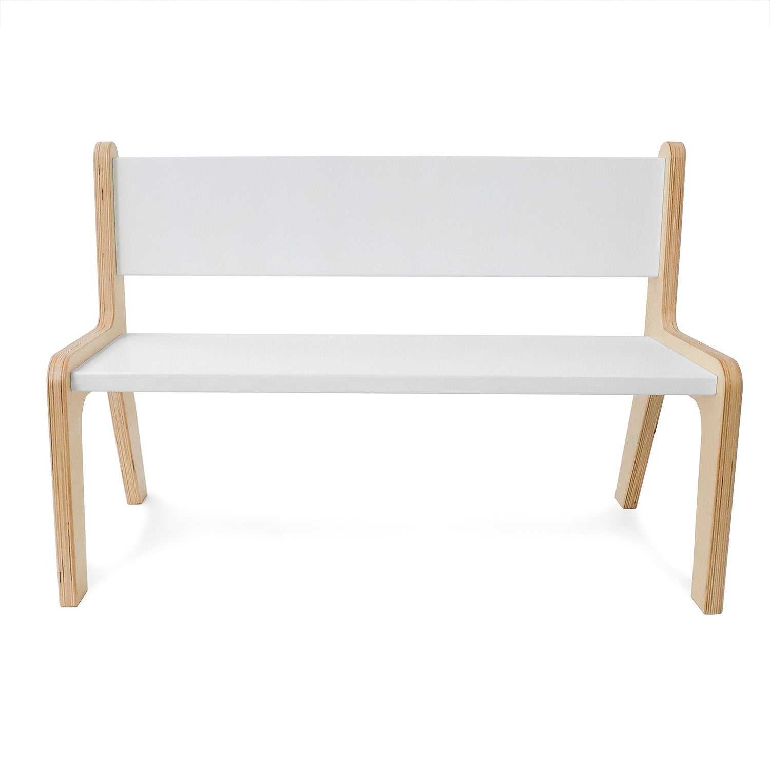 Whitney Plus 12" Height White Bench