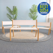 Whitney Plus 14" Height White Bench