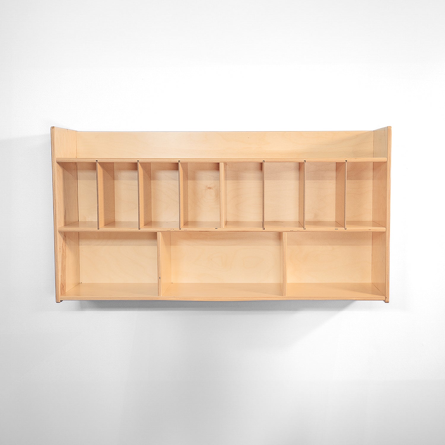 Wall Mounted Eight Cubby Diaper Cabinet